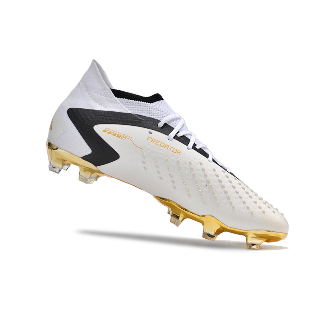 Chuteira Campo Adidas Predator Accuracy.1 Bellingham FG Branca e Dourada