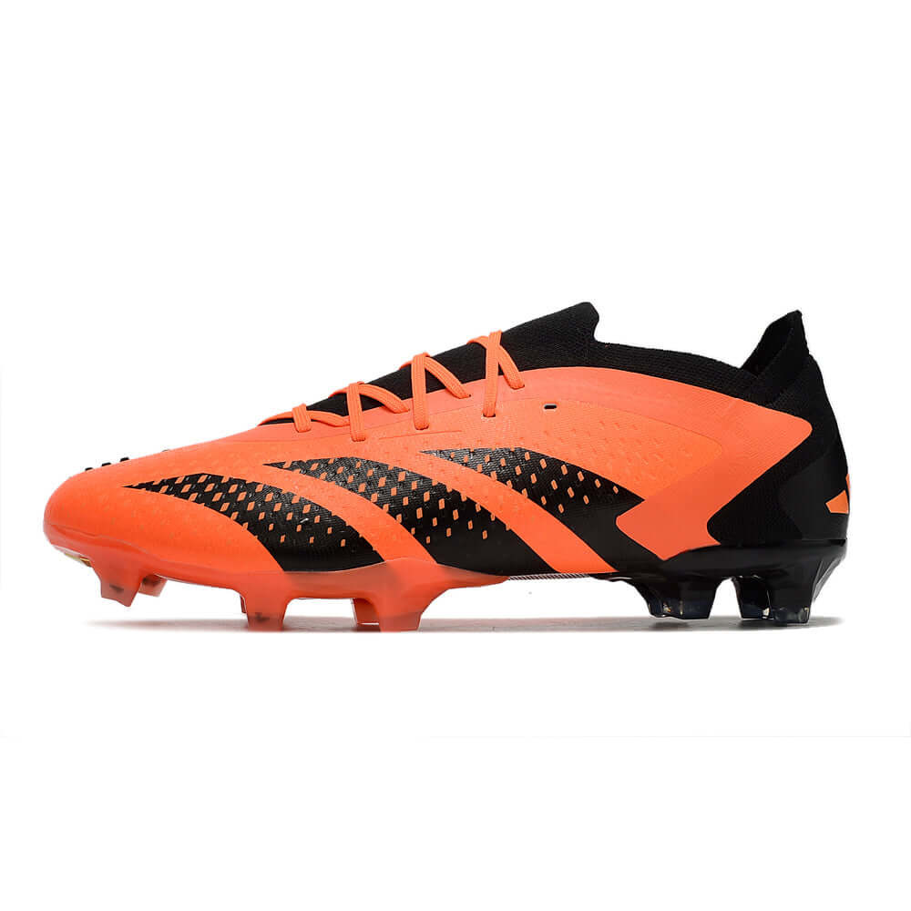 Chuteira Campo Adidas Predator Accuracy.1 FG Low Preta e Laranja 