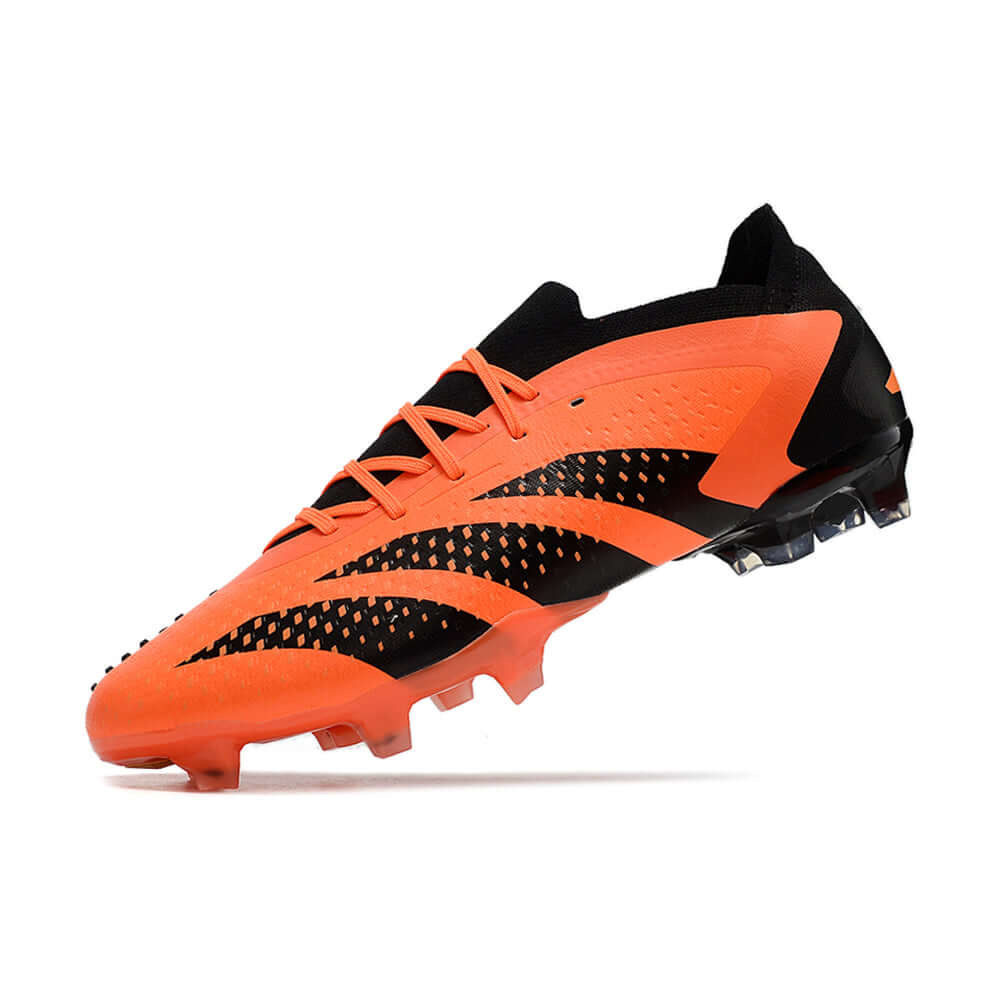 Chuteira Campo Adidas Predator Accuracy.1 FG Low Preta e Laranja 