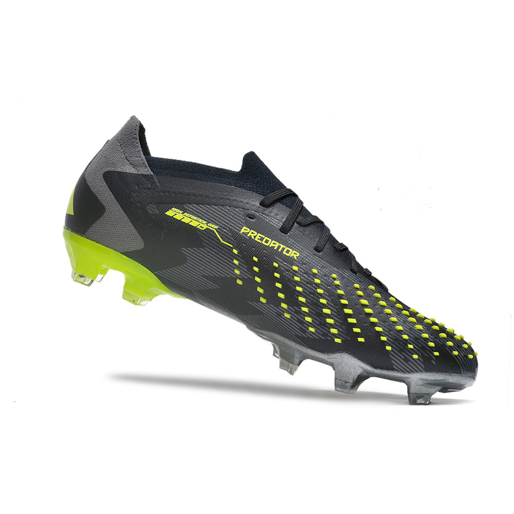 Chuteira Campo Adidas Predator Accuracy.1 FG Low Preta e Verde 