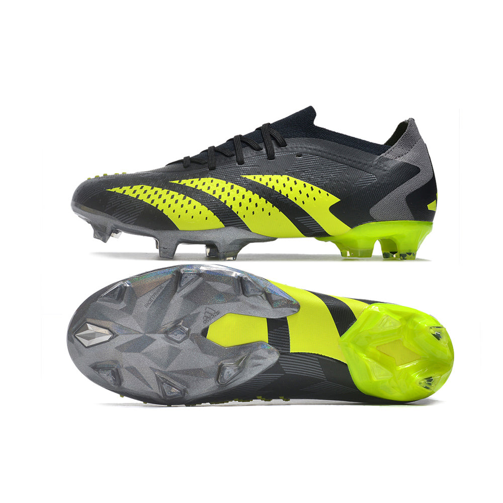 Chuteira Campo Adidas Predator Accuracy.1 FG Low Preta e Verde 