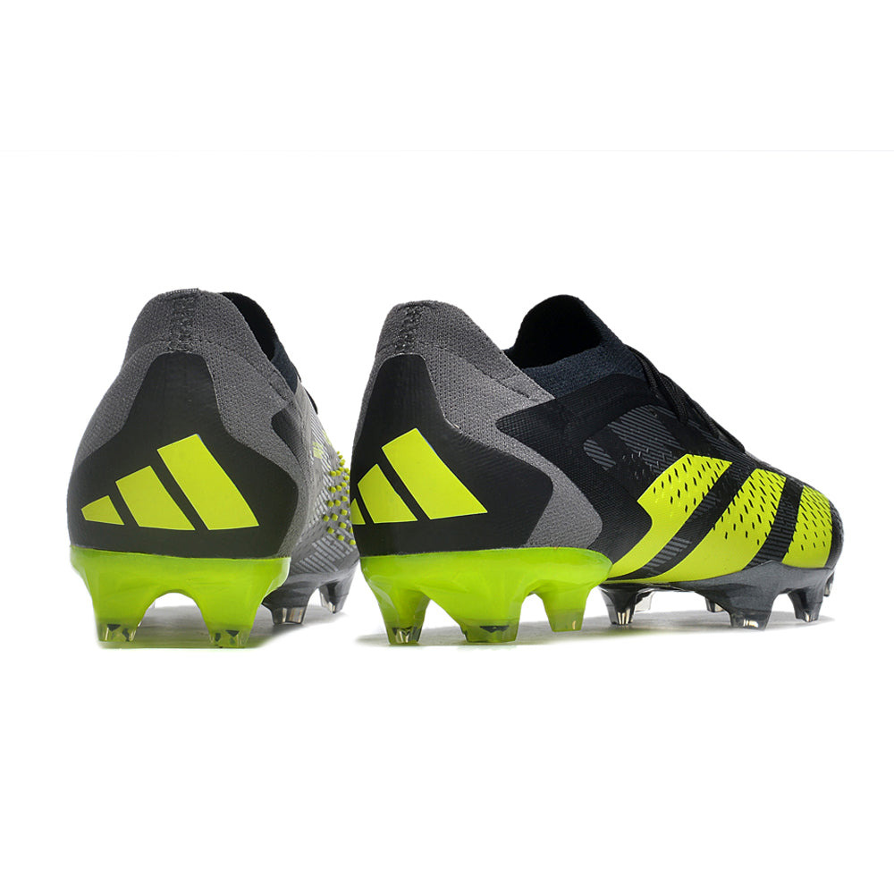 Chuteira Campo Adidas Predator Accuracy.1 FG Low Preta e Verde 