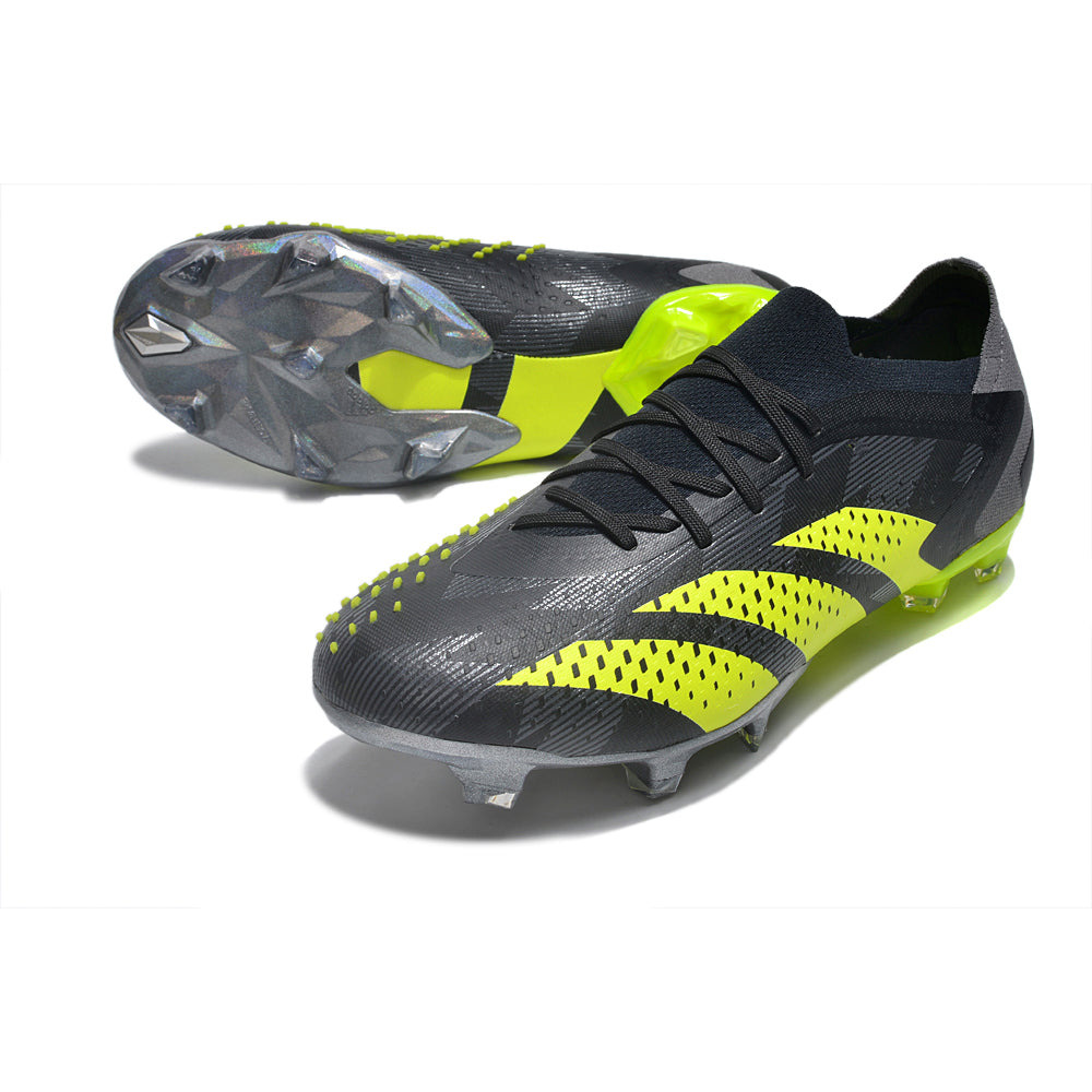 Chuteira Campo Adidas Predator Accuracy.1 FG Low Preta e Verde 
