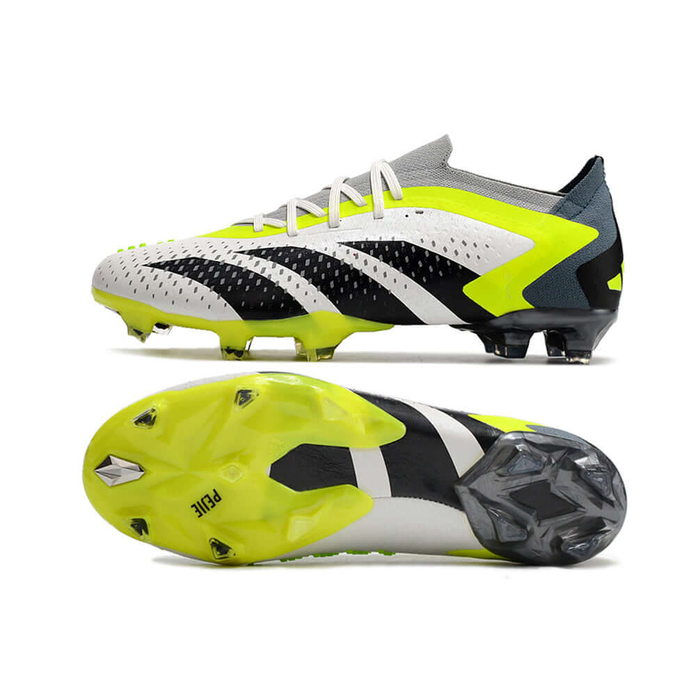Chuteira Campo Adidas Predator Accuracy.1 FG Low Verde e Branca 