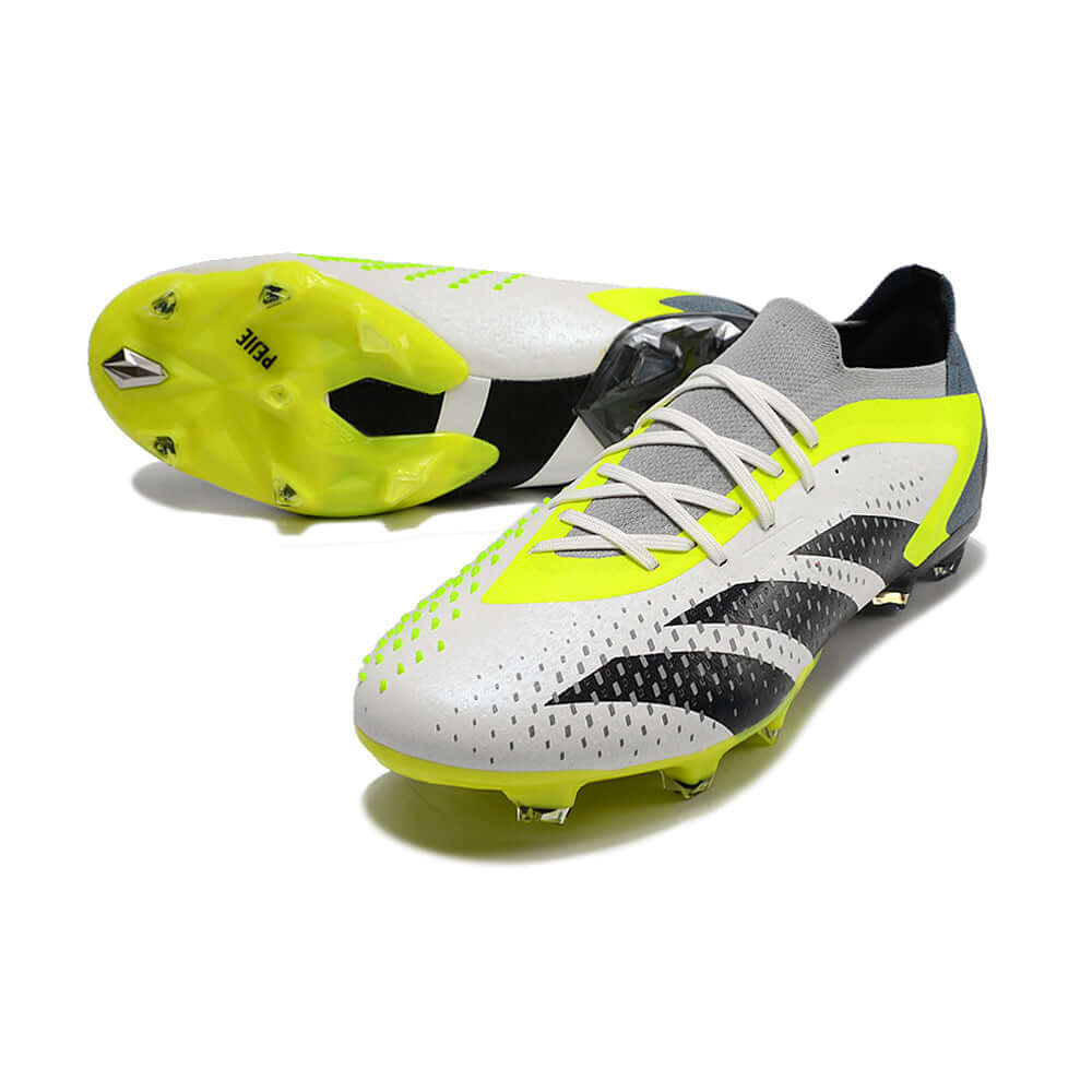 Chuteira Campo Adidas Predator Accuracy.1 FG Low Verde e Branca 
