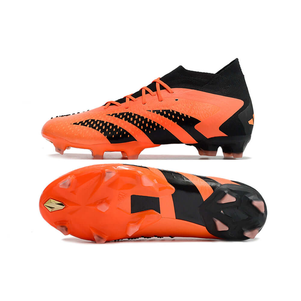 Chuteira Campo Adidas Predator Accuracy.1 FG Preta e Laranja 