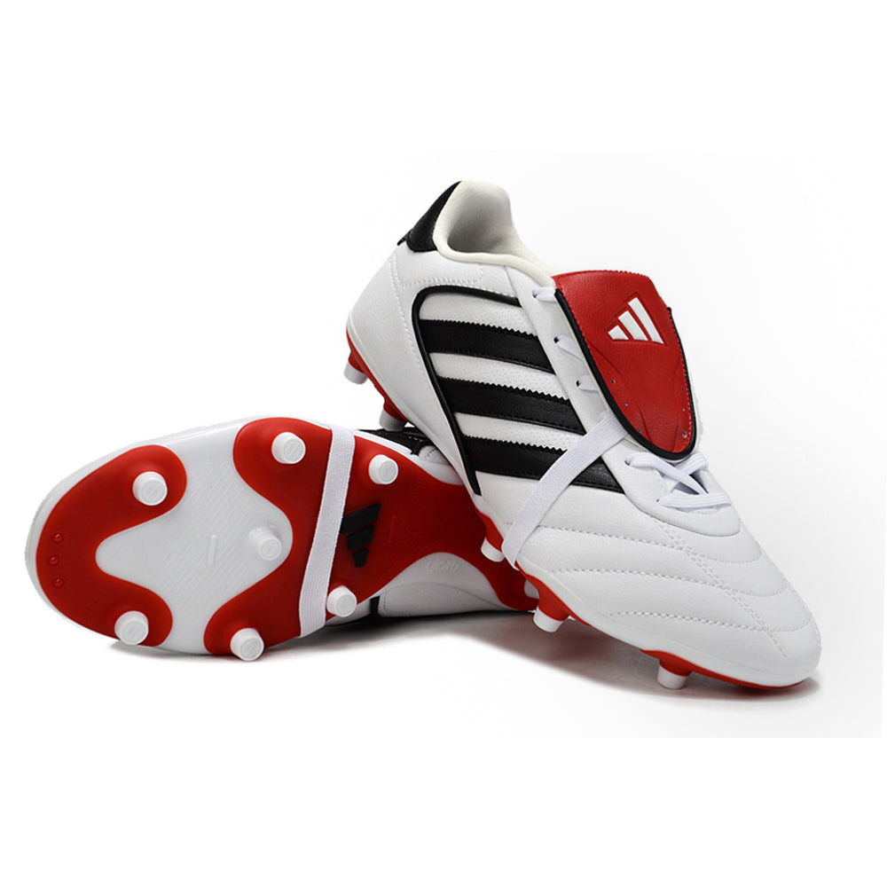Chuteira Campo Adidas Copa Gloro 2 FG Branca, Preta e Vermelha