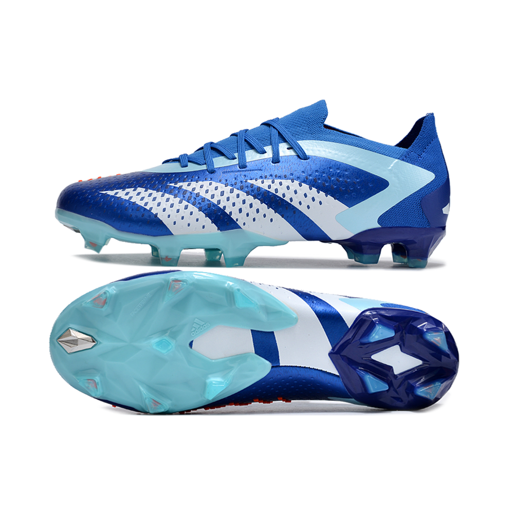 Chuteira Campo Adidas Predator Accuracy.1 Low FG Azul 