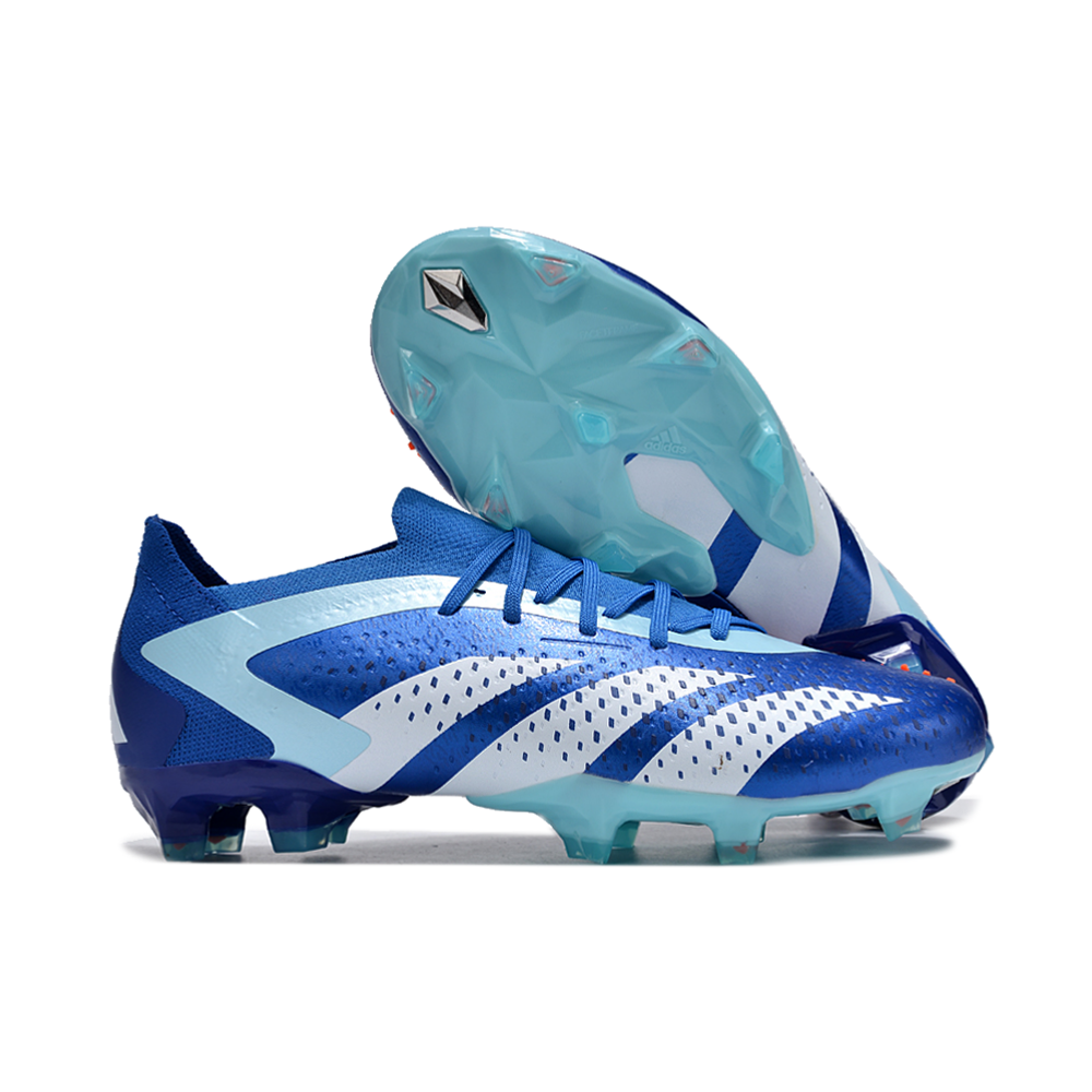 Chuteira Campo Adidas Predator Accuracy.1 Low FG Azul 