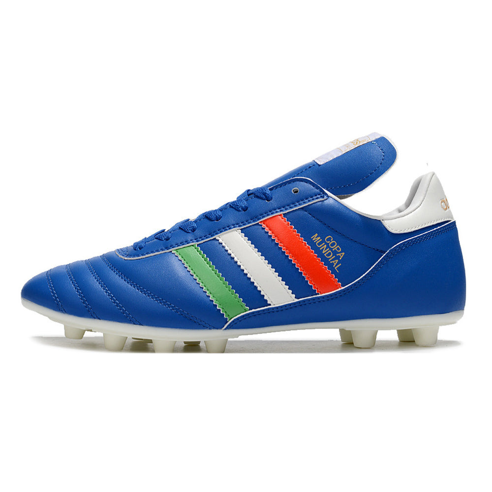 Chuteira Campo Adidas Copa Mundial FG Azul, Branca, Vermelha e Verde 