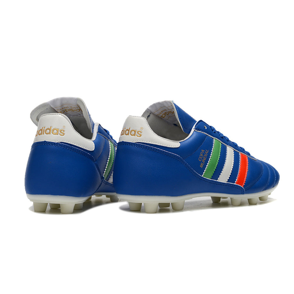 Chuteira Campo Adidas Copa Mundial FG Azul, Branca, Vermelha e Verde 