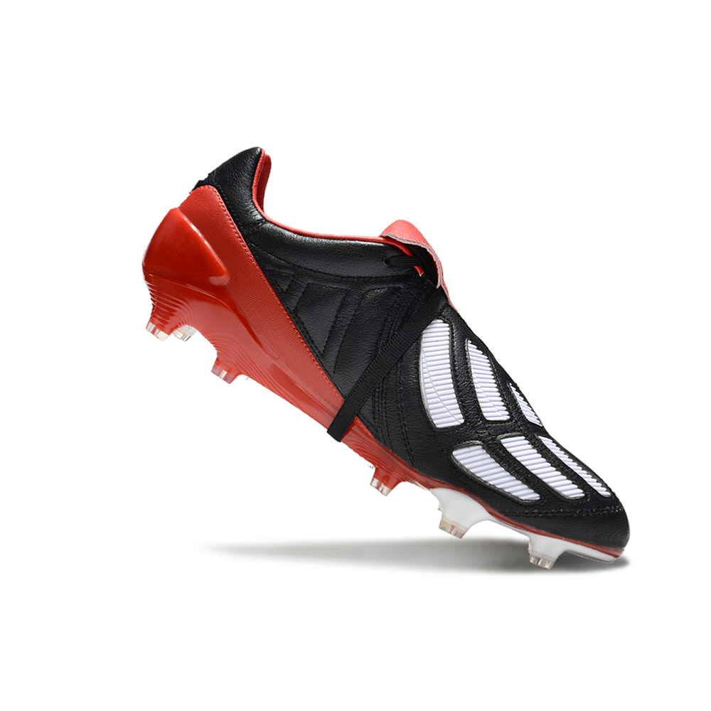 Chuteira Campo Adidas Predator Mania FG Preta e Vermelha 