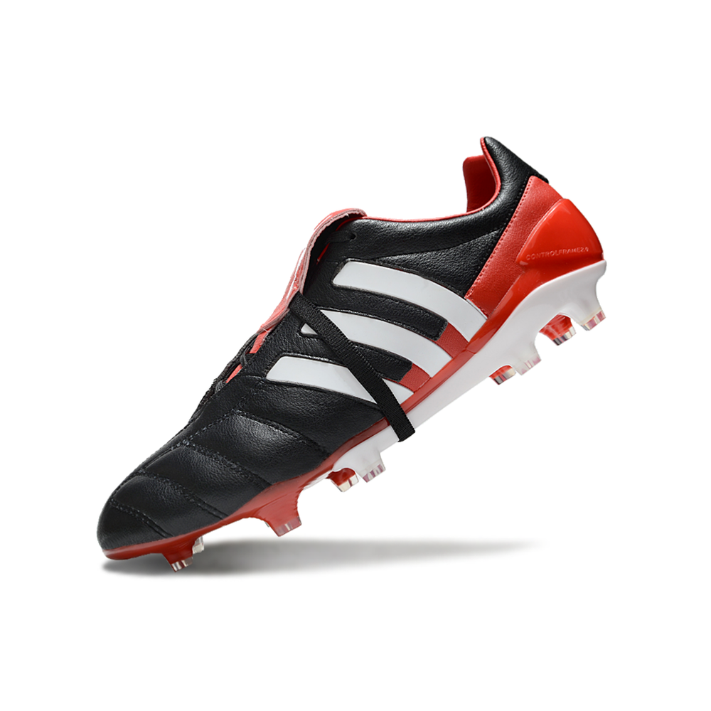 Chuteira Campo Adidas Predator Mania FG Preta e Vermelha 