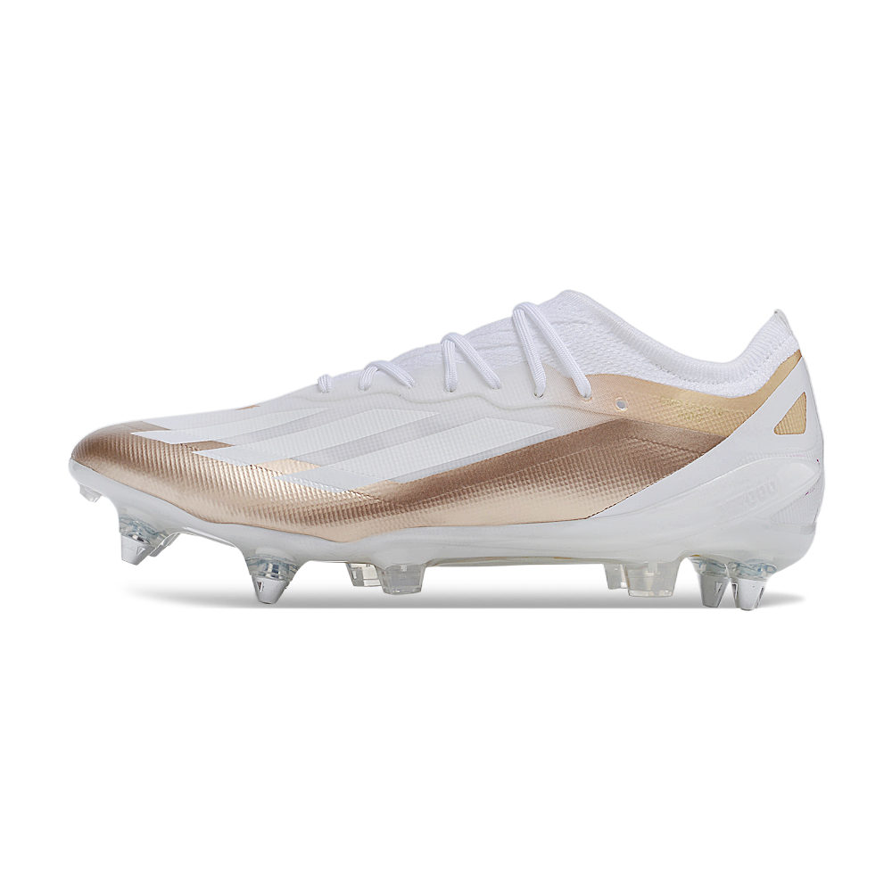 Chuteira Campo Adidas X Crazyfast Messi.1 Ponta de Aluminio Branca 
