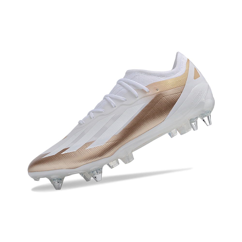 Chuteira Campo Adidas X Crazyfast Messi.1 Ponta de Aluminio Branca 