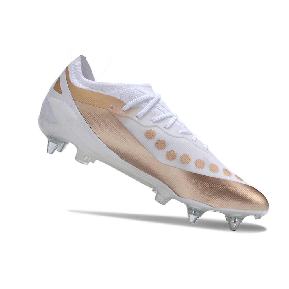 Chuteira Campo Adidas X Crazyfast Messi.1 Ponta de Aluminio Branca 