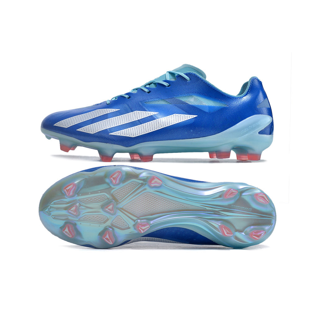 Chuteira Campo Adidas X CrazyFast+ FG Azul 