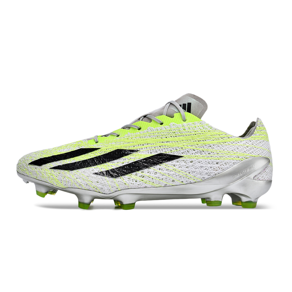 Chuteira Campo Adidas X Crazyfast+ FG Branca e Verde 