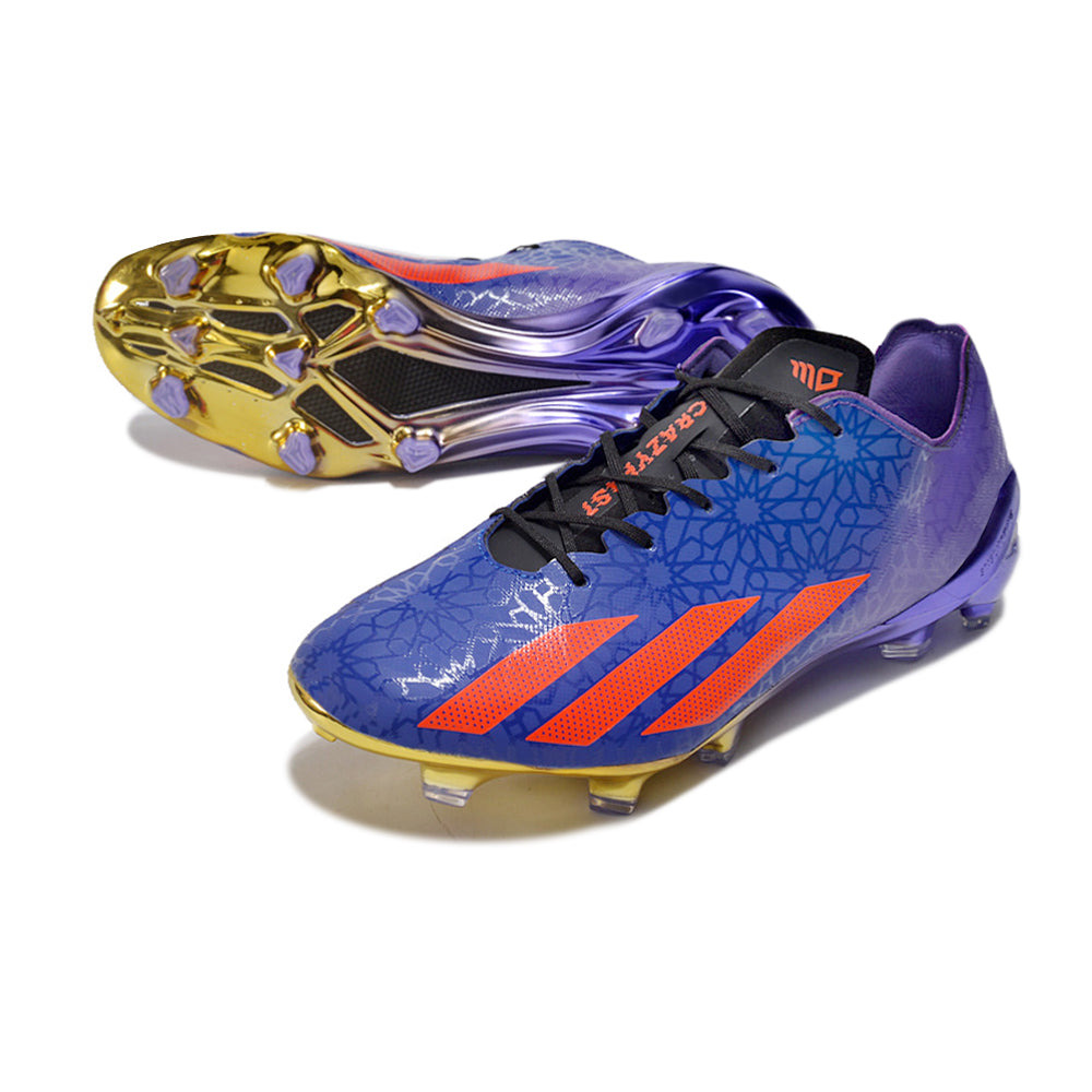 Chuteira Campo Adidas X Crazyfast+ FG Roxo e Vermelho 