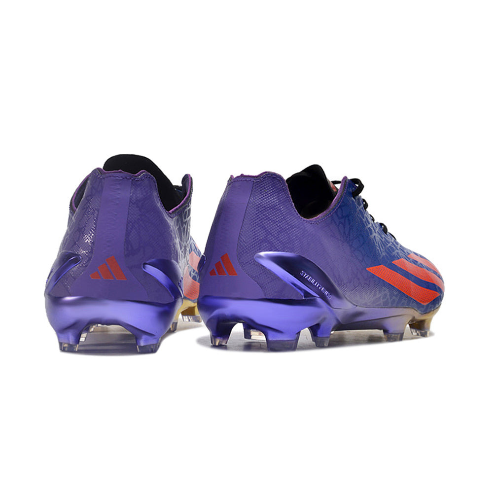 Chuteira Campo Adidas X Crazyfast+ FG Roxo e Vermelho 