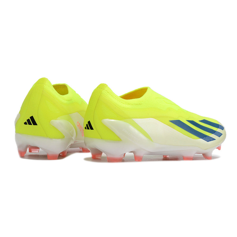 Chuteira Campo Adidas X Crazyfast+ FG Verde e Laranja 