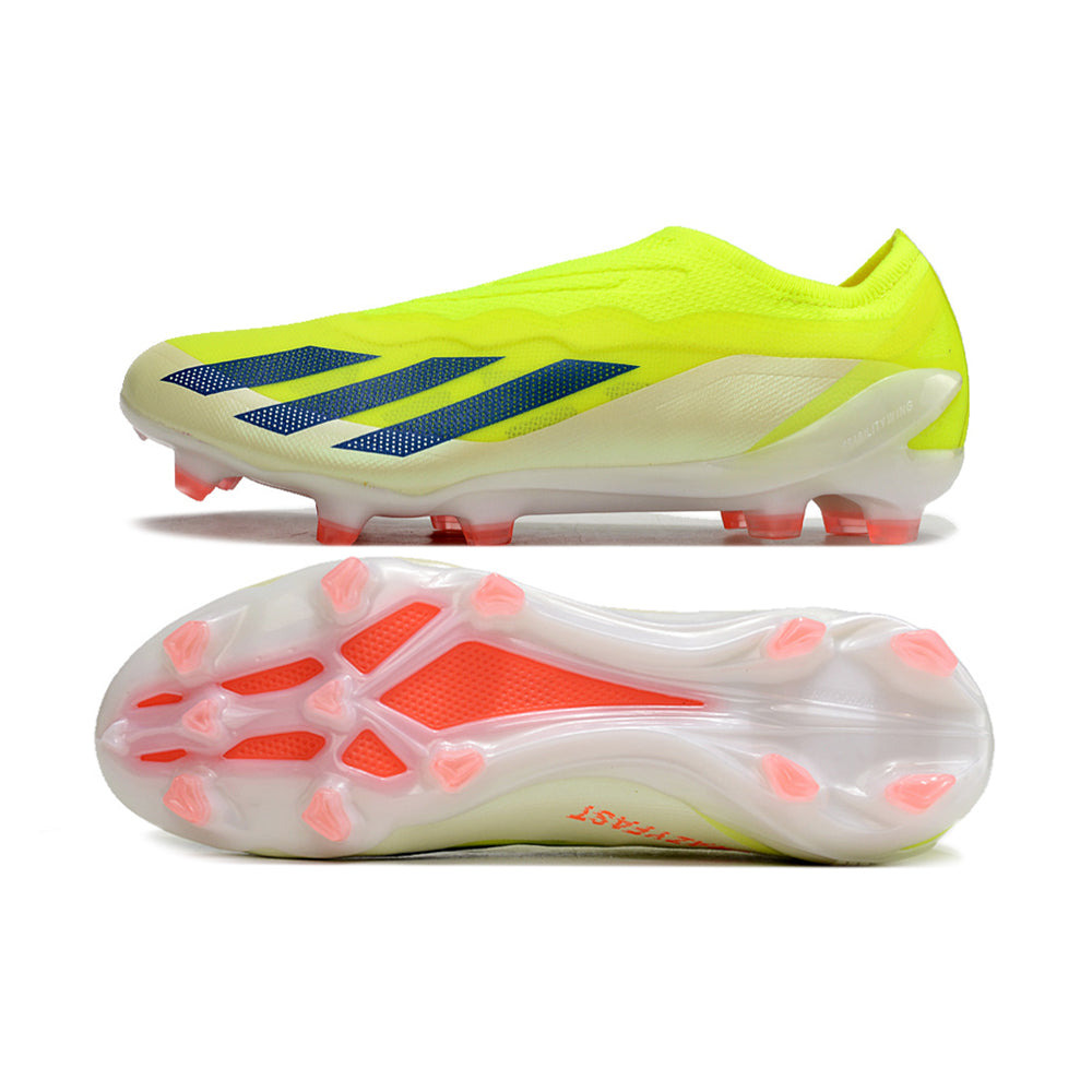 Chuteira Campo Adidas X Crazyfast+ FG Verde e Laranja 