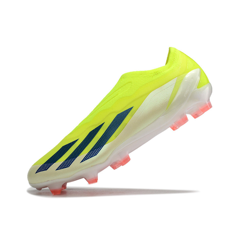 Chuteira Campo Adidas X Crazyfast+ FG Verde e Laranja 