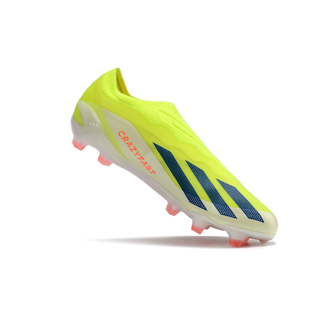 Chuteira Campo Adidas X Crazyfast+ FG Verde e Laranja 