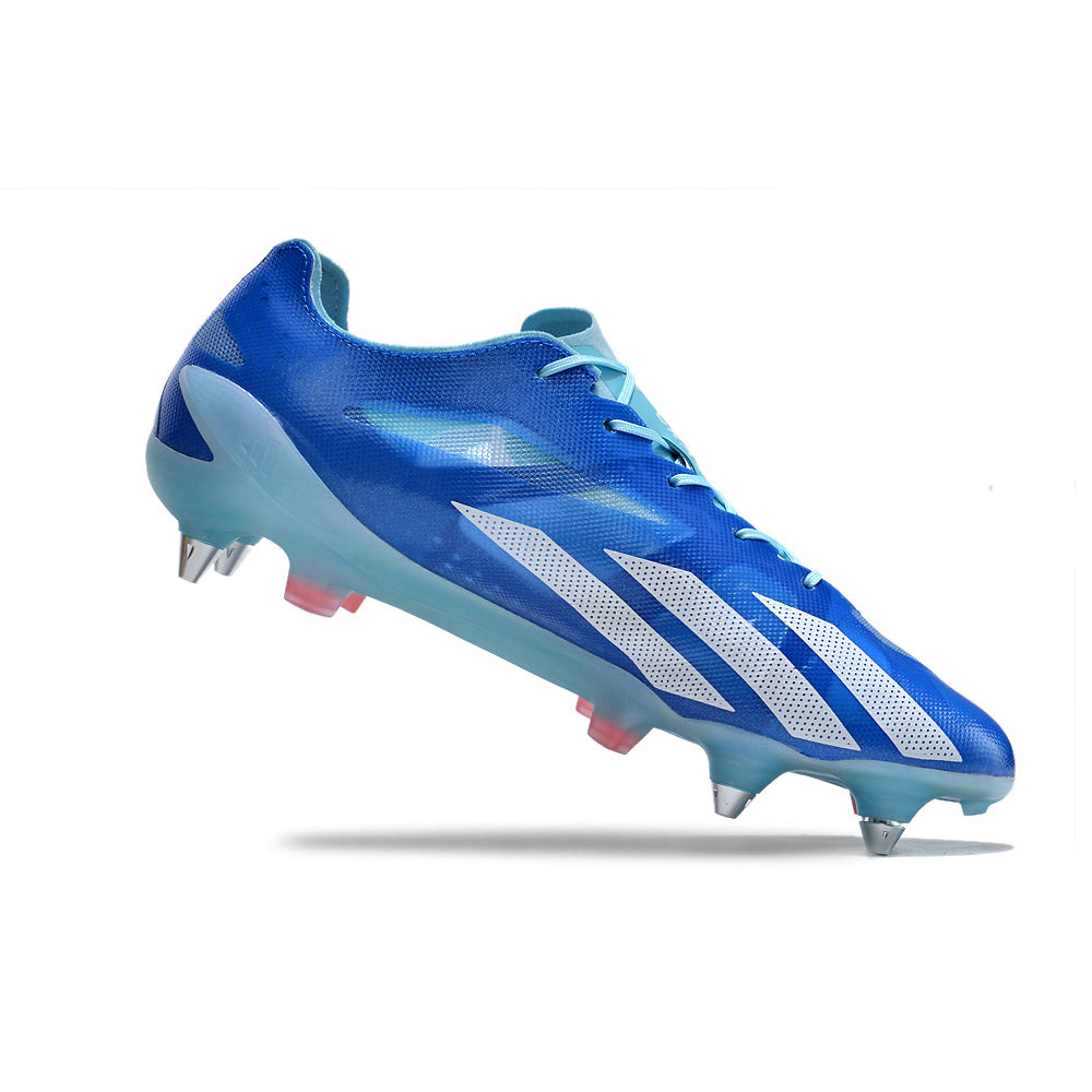Chuteira Campo Adidas X CrazyFast+ Ponta de Aluminio Azul 
