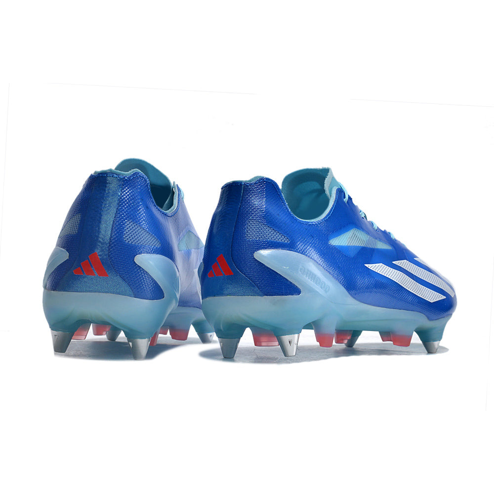 Chuteira Campo Adidas X CrazyFast+ Ponta de Aluminio Azul 