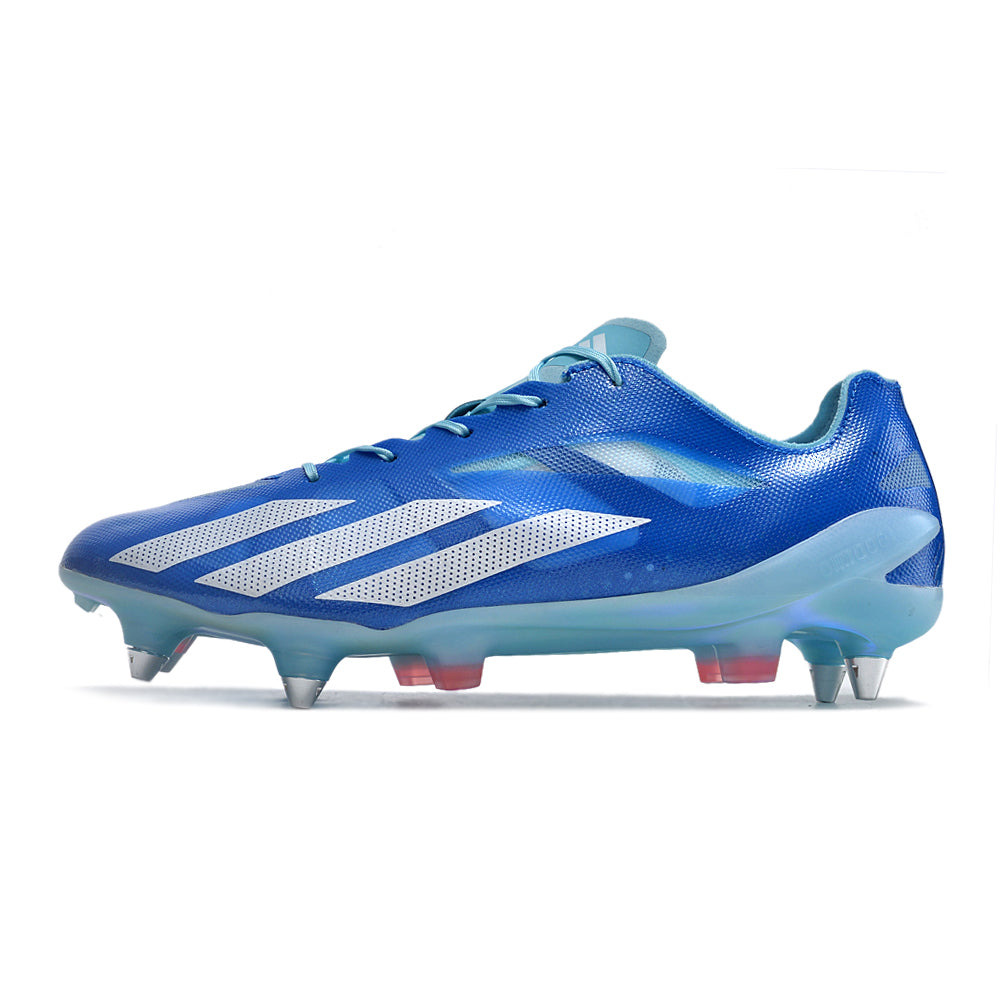 Chuteira Campo Adidas X CrazyFast+ Ponta de Aluminio Azul 
