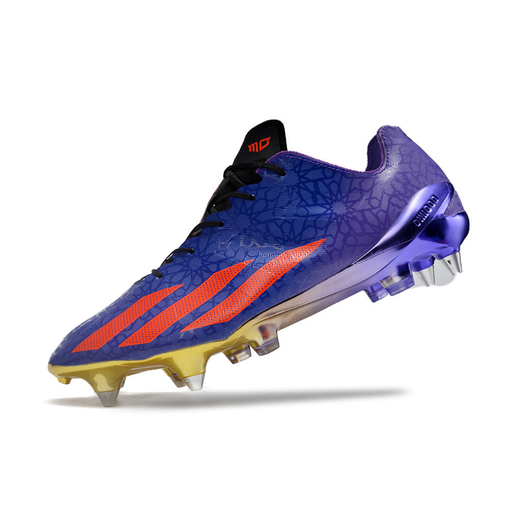 Chuteira Campo Adidas X Crazyfast+ Ponta de Aluminio Roxo e Vermelho 