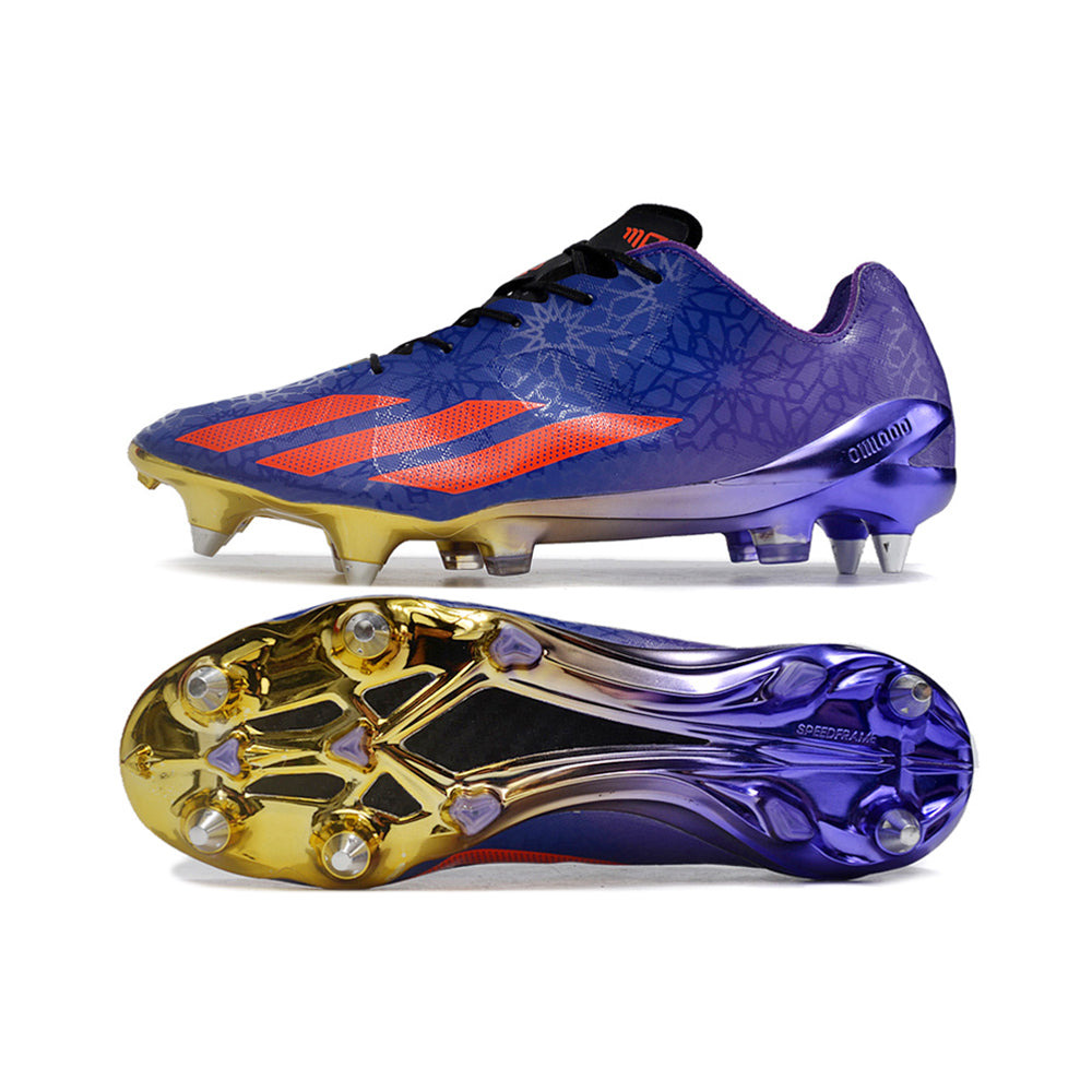Chuteira Campo Adidas X Crazyfast+ Ponta de Aluminio Roxo e Vermelho 