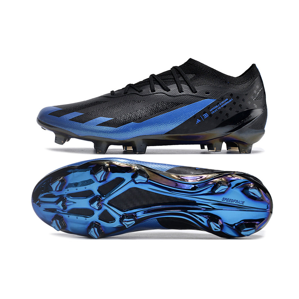 Chuteira Campo Adidas X Crazyfast.1 FG Azul e Preta 