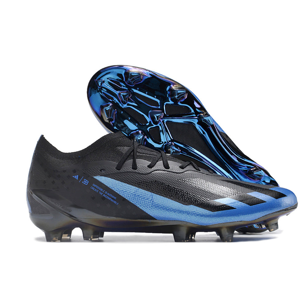 Chuteira Campo Adidas X Crazyfast.1 FG Azul e Preta 