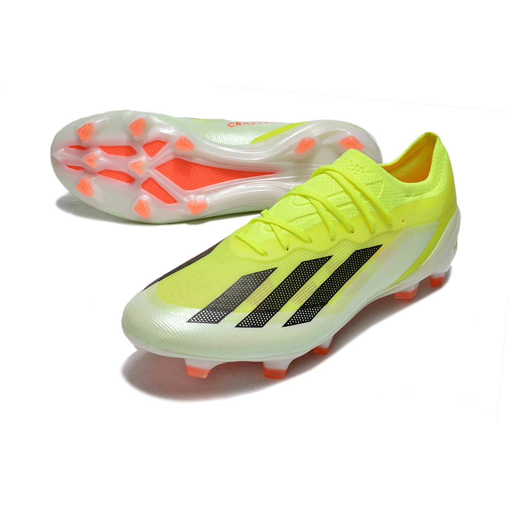 Chuteira Campo Adidas X Crazyfast.1 FG Verde e Laranja 
