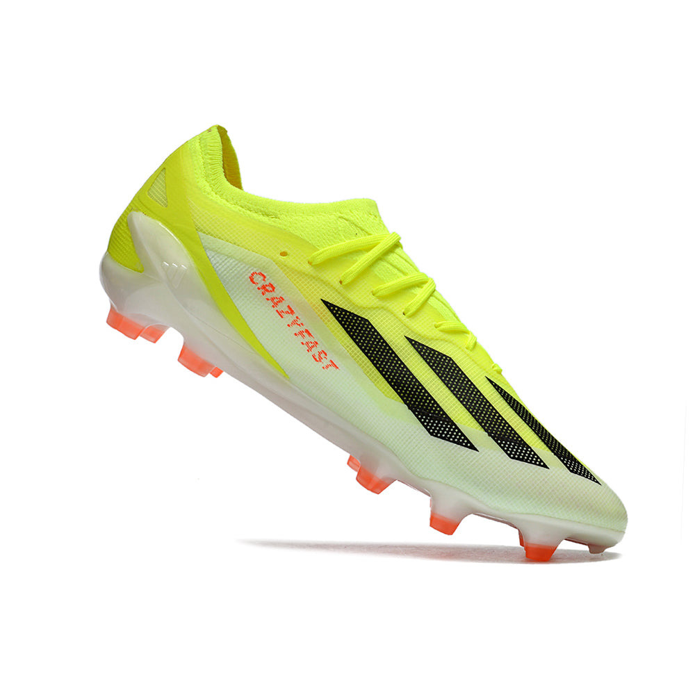 Chuteira Campo Adidas X Crazyfast.1 FG Verde e Laranja 