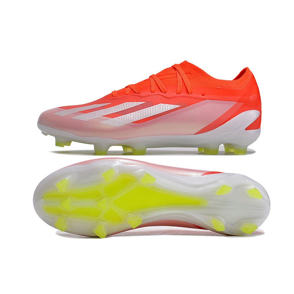 Chuteira Campo Adidas X Crazyfast.1 FG Vermelha e Branca 