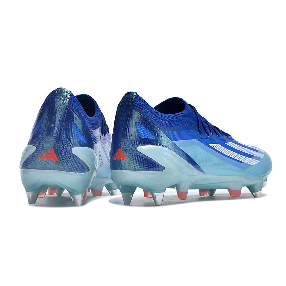 Chuteira Campo Adidas X Crazyfast.1 Ponta de Aluminio Azul 