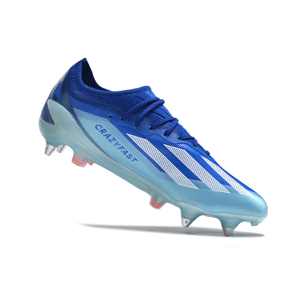 Chuteira Campo Adidas X Crazyfast.1 Ponta de Aluminio Azul 