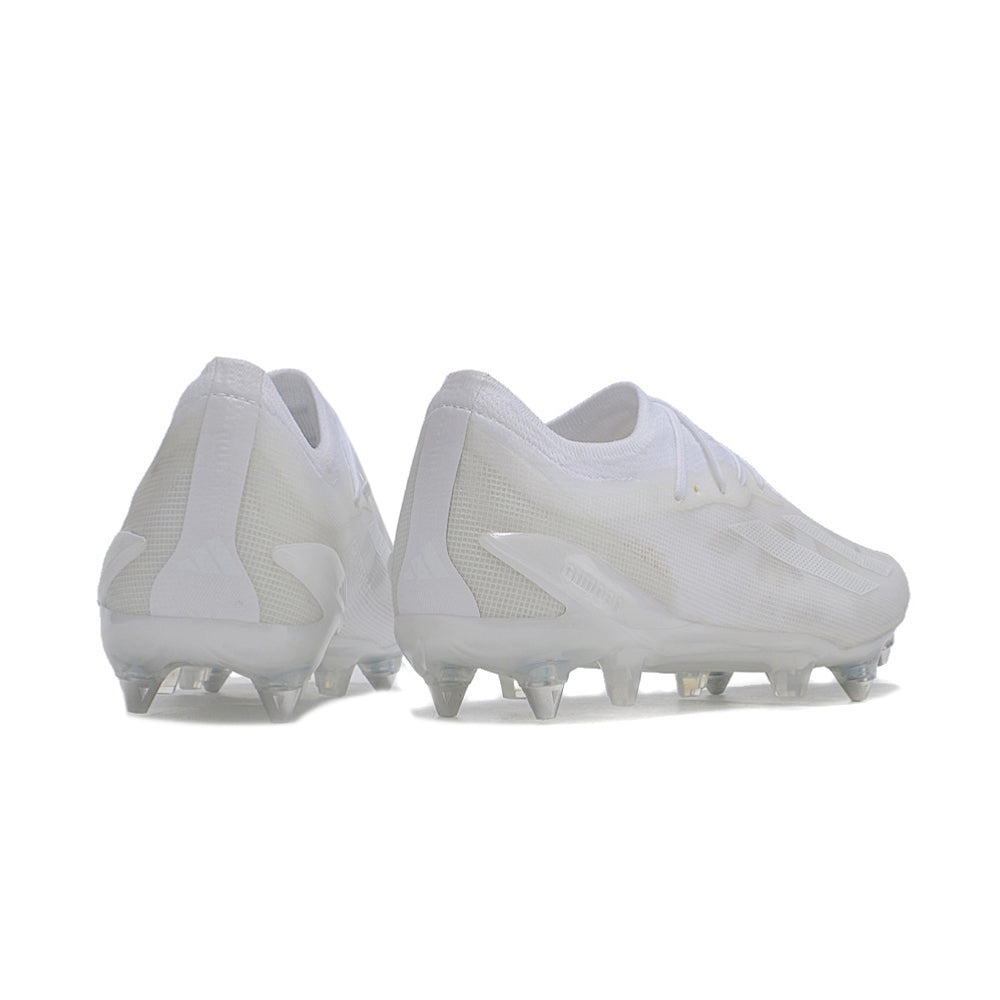 Chuteira Campo Adidas X CrazyFast.1 Ponta de Aluminio Branca 