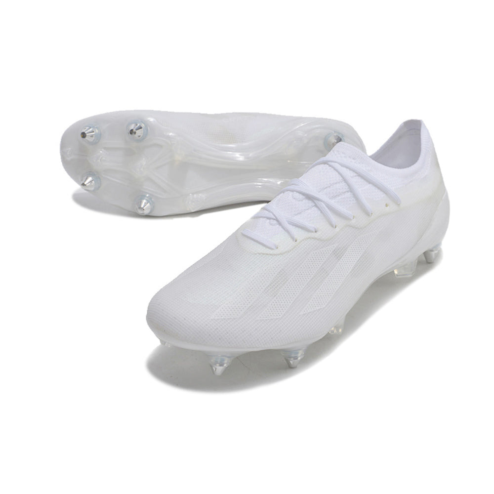Chuteira Campo Adidas X CrazyFast.1 Ponta de Aluminio Branca 