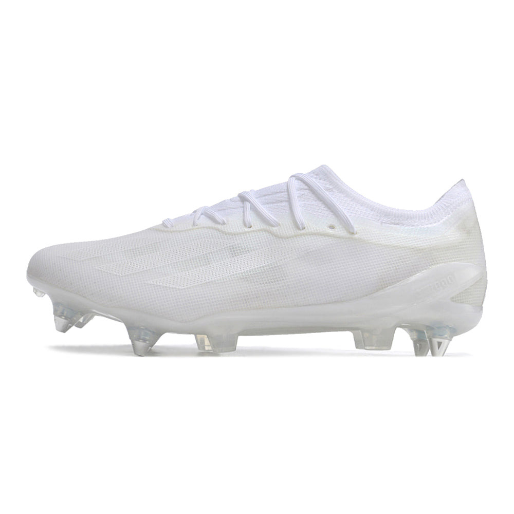 Chuteira Campo Adidas X CrazyFast.1 Ponta de Aluminio Branca 