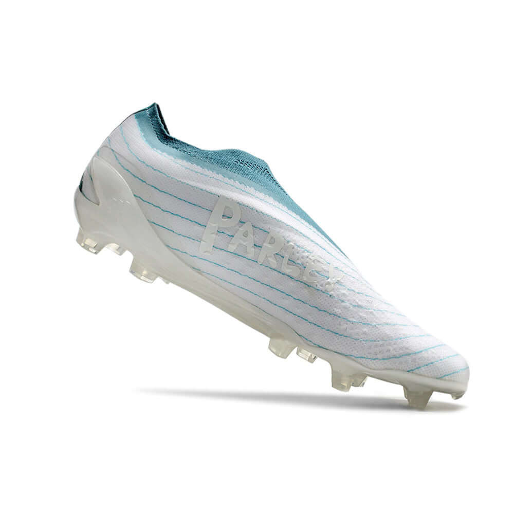 Chuteira Campo Adidas X Speedportal+ FG Branca e Azul 