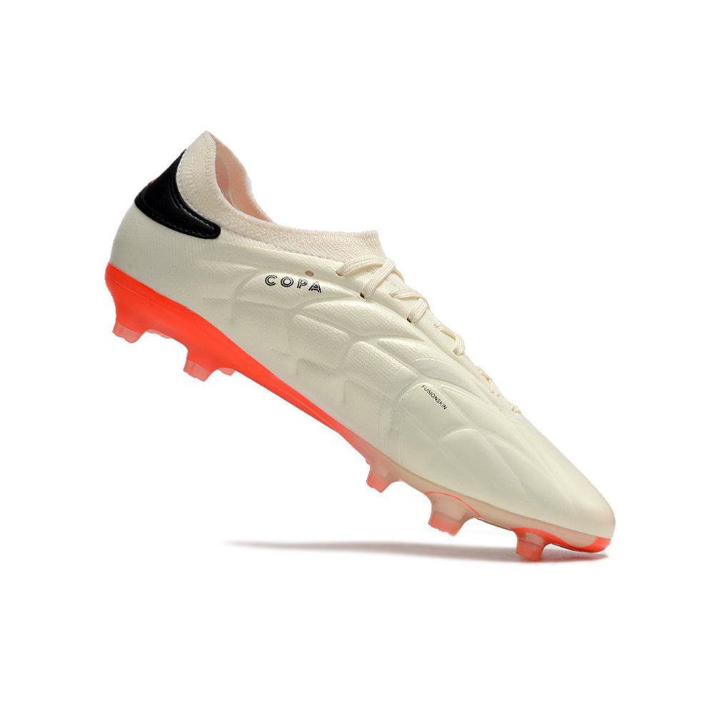 Chuteira Campo Adidas Copa Pure II + FG Bege, Laranja e Preta 
