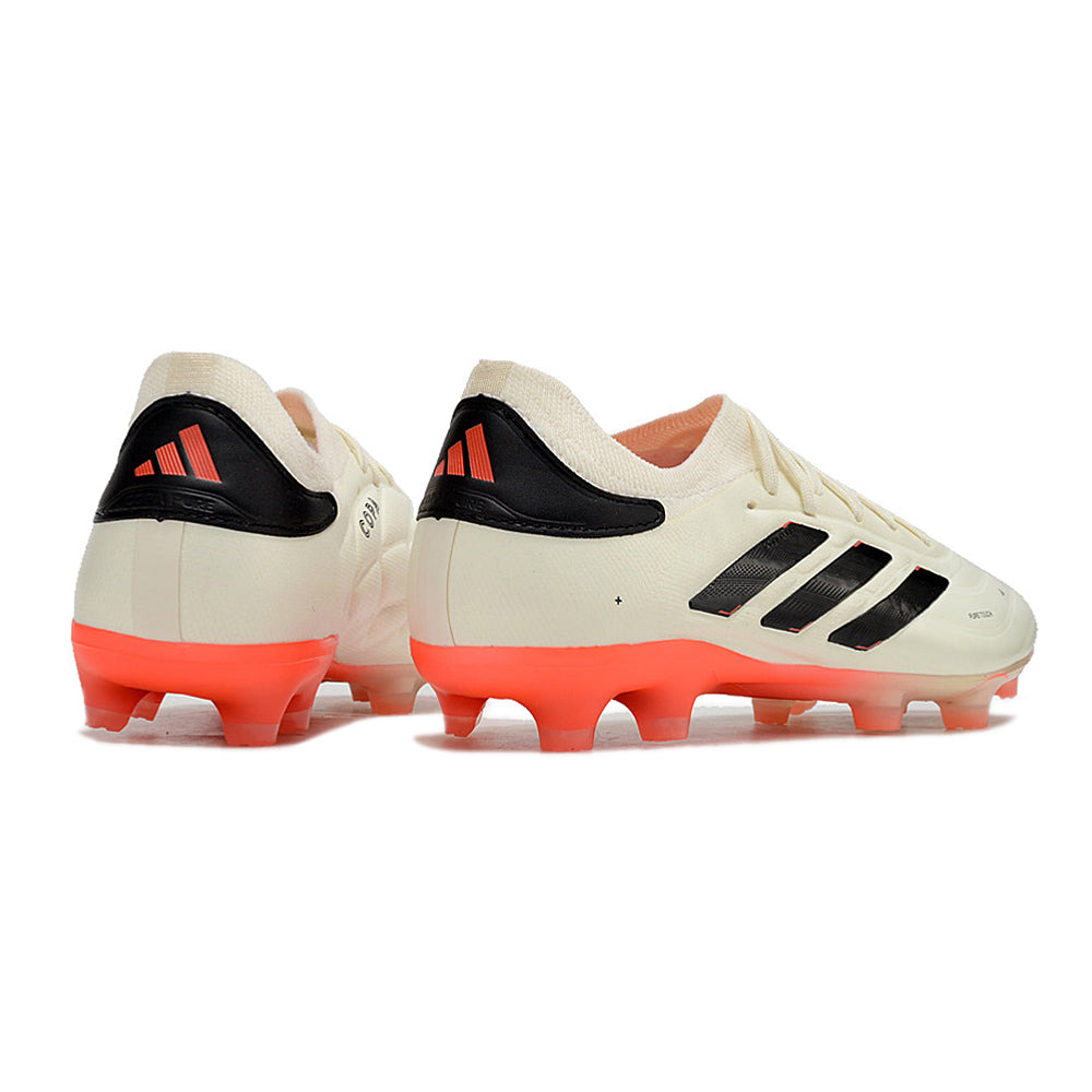 Chuteira Campo Adidas Copa Pure II + FG Bege, Laranja e Preta 