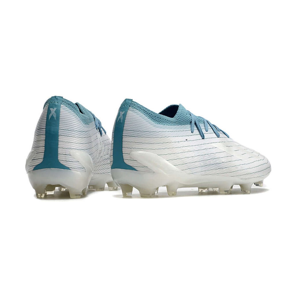 Chuteira Campo Adidas X Speedportal.1 FG Branca e Azul 