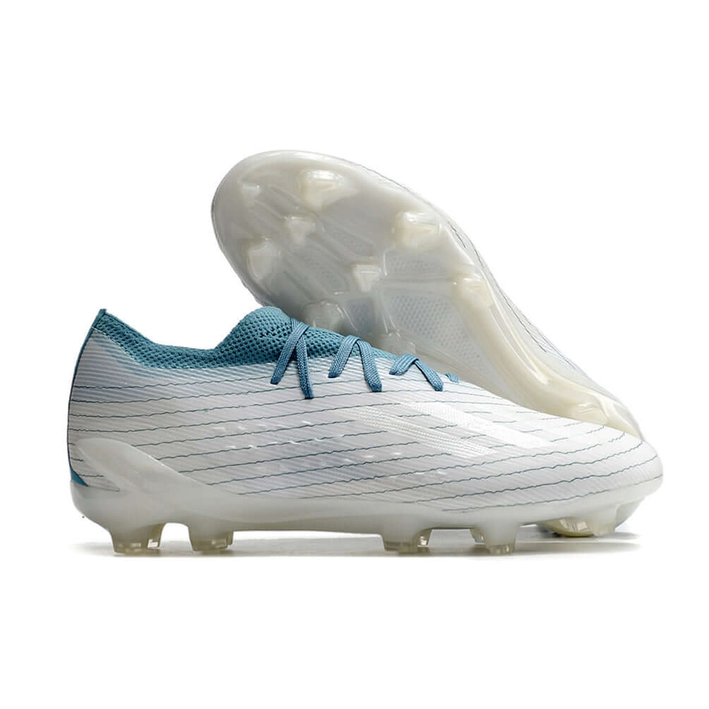 Chuteira Campo Adidas X Speedportal.1 FG Branca e Azul 