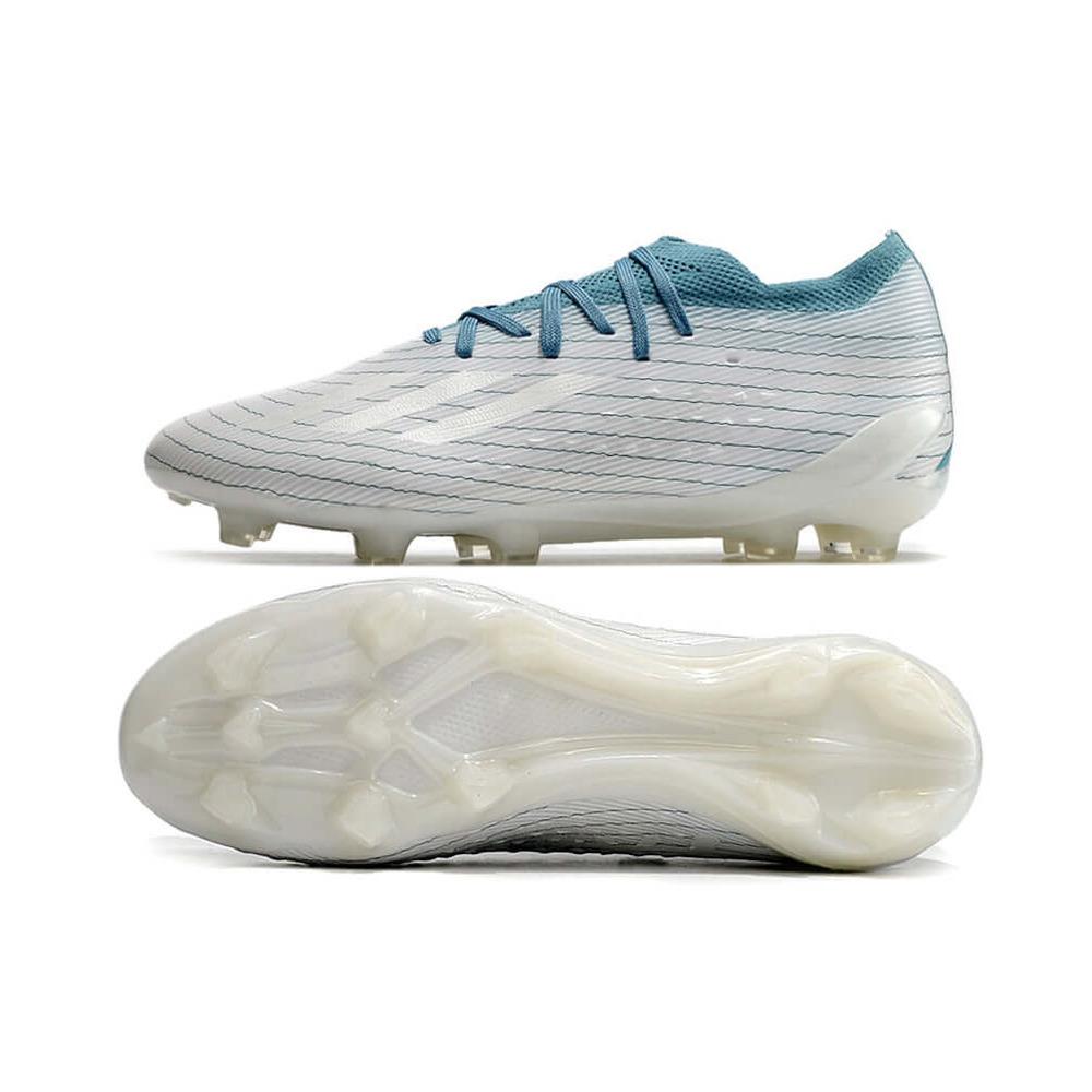 Chuteira Campo Adidas X Speedportal.1 FG Branca e Azul 