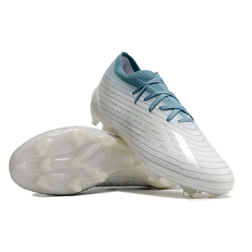 Chuteira Campo Adidas X Speedportal.1 FG Branca e Azul 